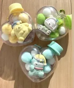 希少キャラ⭐︎未開封キャラもふケースマスコット　ポチャッコ　ポムポム　ハンギョドン