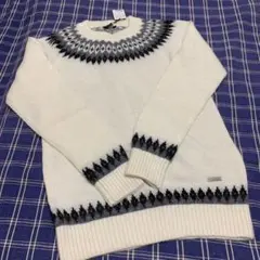 BURBERRY BLACK LABEL フェアアイル柄ニット サイズ3
