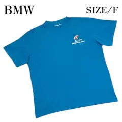 BMW　前後プリントTシャツ　フリーサイズ　BMW-JAL.com　綿100%のサムネイル
