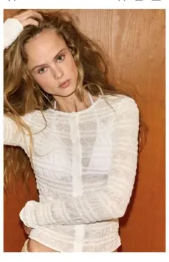 完売品⭐︎ZARA ハニカムニットカーディガン M ホワイト