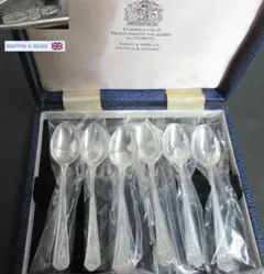 未使用　マッピン&ウェッブ　スプーン6客セット　シルバープレート　銀仕上げ 未使用 マッピン&ウェッブ スプーン6客セット シルバープレート