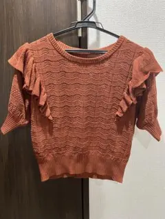 【美品】フリーズマート　半袖　透けニット