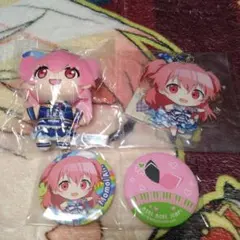 プロセカ　桃井愛莉　ふわぷちマスコット　アクスタ　缶バッジ