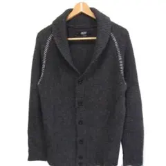 ✈ 極美品　ディーゼル　カラーネップ　ニット カーディガン　グレー　メンズ M