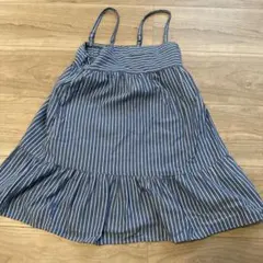 UNIQLO ストライプ ノースリーブ ワンピース 110