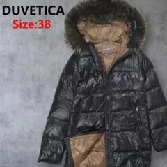 DUVETICA ダウンコート 38 M Kappa ミドル丈 黒 デュベティカ
