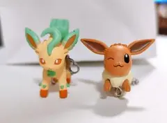 つまんでつなげてマスコット ポケモン　イーブイ　リーフィア