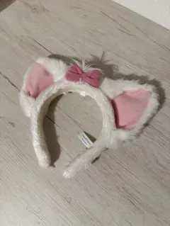 はな様専用 マリーちゃん カチューシャ ホワイト ピンクリボン