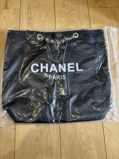 CHANEL ノベルティ チェーンショルダーストライプトートバッグチ w1