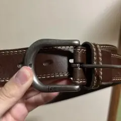 Lee ブラウン レザー ベルト