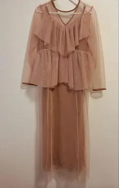 【美品】forksy. ティアードフリルワンピース　ワンピース