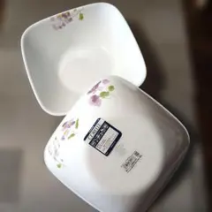 大ボウル コレール バイオレットミスト 2枚 CORELLE スクエアボウル大