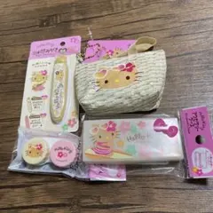 セリア　日焼けキティ　4点セット