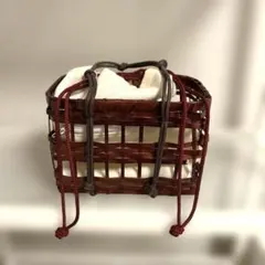 浴衣用カゴバッグ　　中巾着取り外し可能