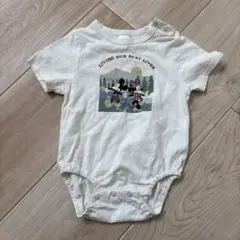 futafuta ミッキーマウスミニーマウス半袖ロンパース 70サイズ