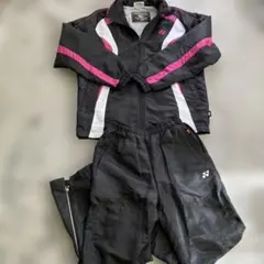 YONEX ウォームアップウェア S ブラック/ピンク上下セット