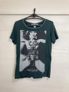 MR.OLIVE ダークグリーン Tシャツ グラフィックプリント