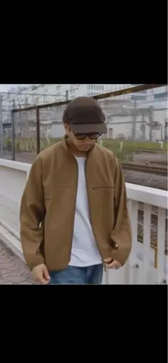 UNIQLO U ブラッシュドジャージーブルゾン　Lサイズ