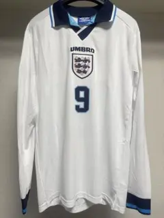 【レア】UMBRO イングランド代表 SHEARER 9 長袖シャツ Lサイズのサムネイル