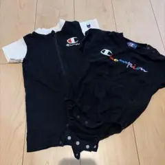 Champion ブラックロンパース 70 2着セット