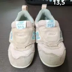 New Balance 313 ベビーシューズ 　ピンク　13.5cm