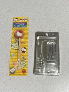 Hello Kitty テケテケストラップ・100株券ストラップ 2個セット