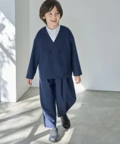 ノーカラージャケット＆バルーンパンツ セットアップ