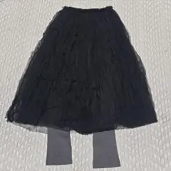 ビールーム(b-ROOM)　シワ加工チュールスカート　レギンス付きスカート