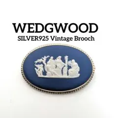 ウェッジウッド ジャスパー ブローチ ヴィンテージ 英国 SILVER925のサムネイル