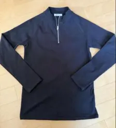 メンズNOWLE ハーフジップカットソー XL ダークグレー