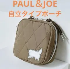 新品ポール&ジョー スクエア ポーチ キルティング ジプシー 猫 ポケット多数B