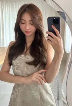 ライトベージュキャミソールワンピース Sサイズ