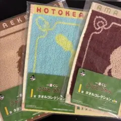 こびとづかん一番くじ　タオル 3枚セット
