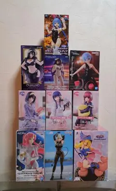 美少女フィギュアまとめ売り ラウンドワン 無職転生 リゼロ など10体セット
