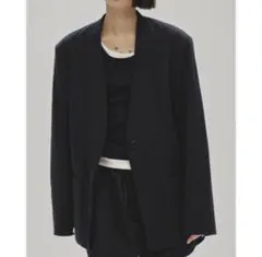 TODAYFUL Collarless Twill JK 36 美品 TODAYFUL（トゥデイフル）の「TODAYFUL Collarless Twill JK