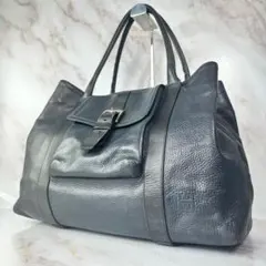 【希少】HIROFU シボ革 トート ボストンバッグ　大容量 A4◯ 肩掛◯