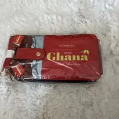 LOTTE Ghana ミニショルダーバッグ レッド　スマホショルダー
