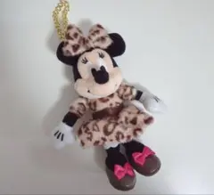 ミニー　ヒョウ柄　ぬいぐるみチャーム