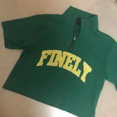 クロップド グリーン Tシャツ M レディース