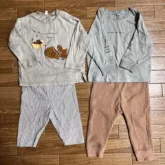 長袖Tシャツ　長ズボン　4点まとめ売り　80cm 男の子　女の子