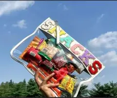 SNACKS クリアポーチ ホワイト 新品未使用