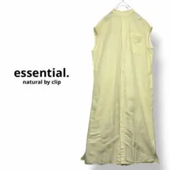 essential. natural by clipリネンバンドカラーワンピースのサムネイル
