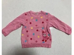 ミキハウス ホットビスケッツ トレーナー 90㎝　ピンク