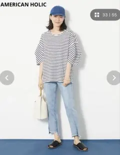 追記　写真追加11枚目 袖コンシャスボーダーカットプルオーバーのサムネイル