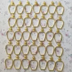 【70個】レジン枠　香水瓶　スノードーム　チャーム