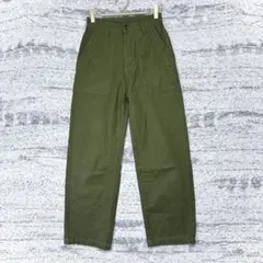 フェピュール ベイカーパンツ ストレート カーキ ミリタリー 小さいサイズ XS