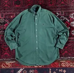 K*i様 ポロラルフローレン ヘビーコットン ボタンダウンシャツ グリーン L