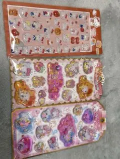 【正規品】キラキラウォーターシール　シール　３点セット