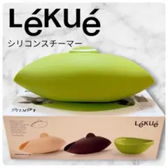 【未使用品】【レシピ付き】Lékué シリコンスチーマー グリーンのサムネイル