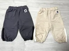 【西松屋】ボトムス　くまポケット　2色セット　80cm